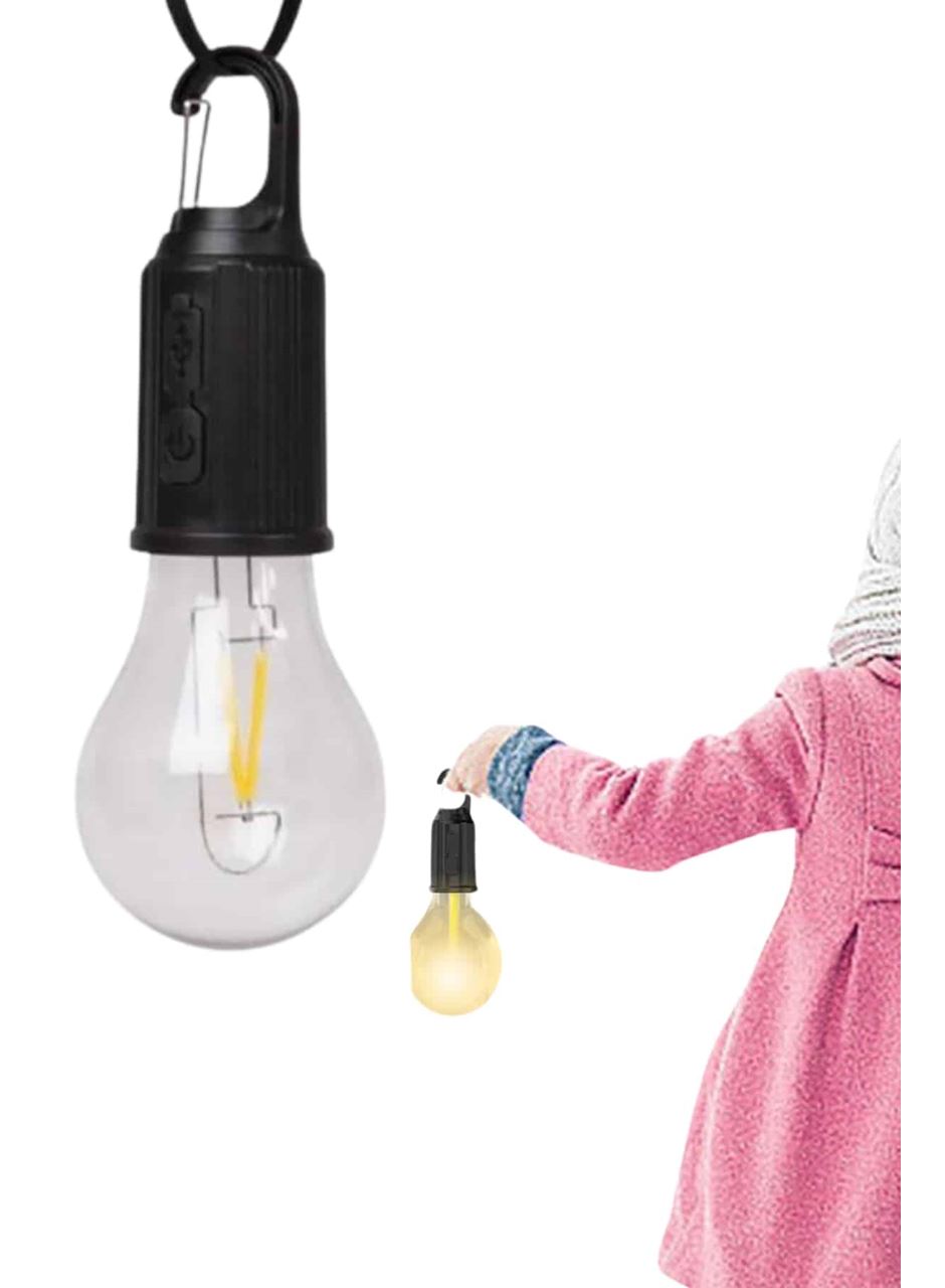 Taşınabilir Askılı Ampul Kamp Lambası Askılı Type-C Şarjlı Bahçe Lambası