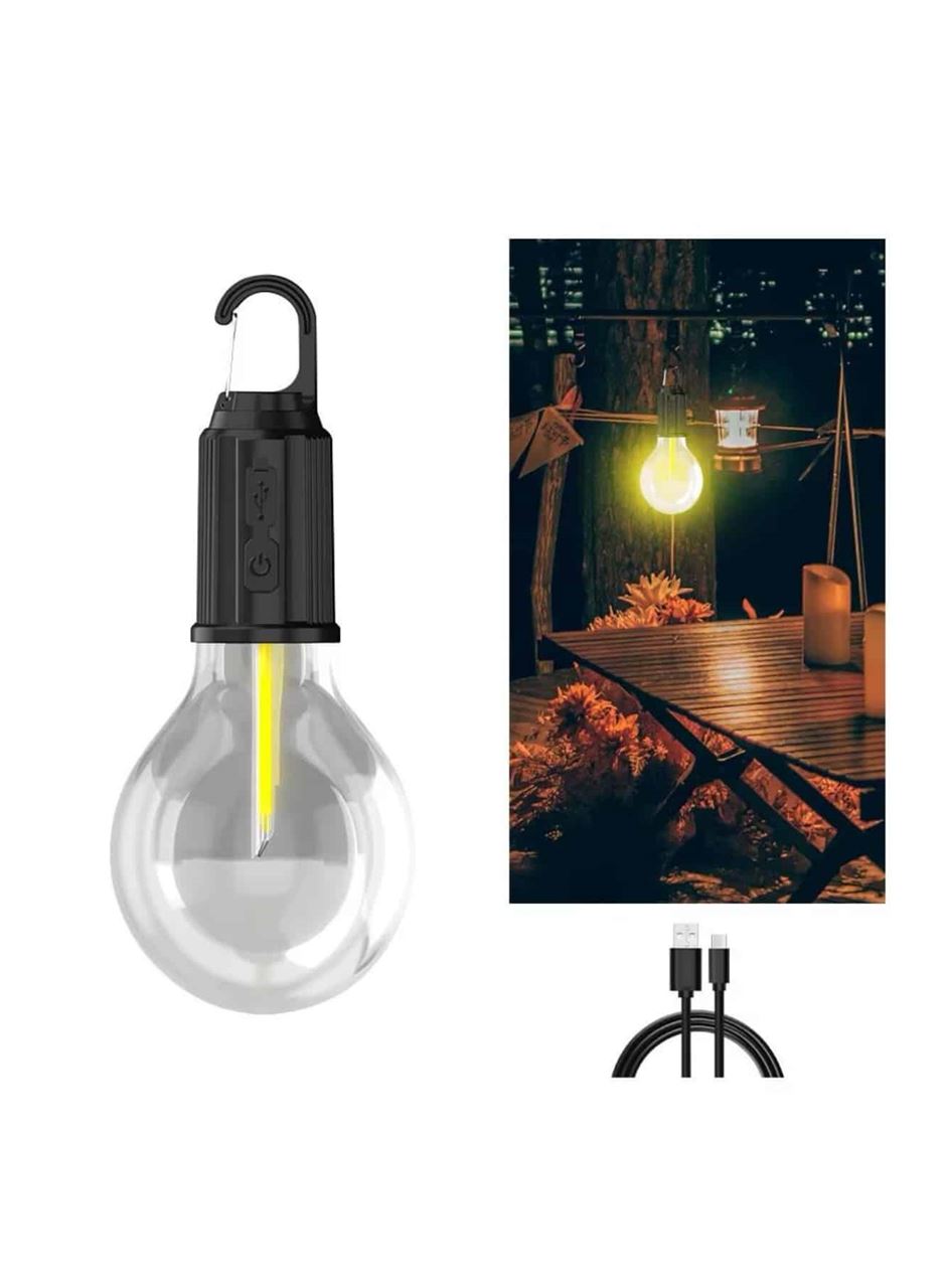 3 Farklı Mod LED'li Şarjlı Asma Kancalı Kamp Lambası Taşınabilir Ampul