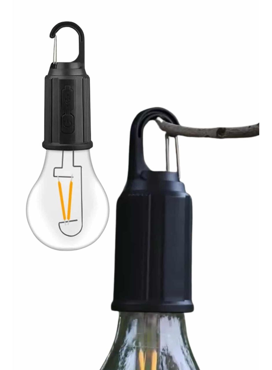 Taşınabilir Şarjlı Led Ampul Askılı Lamba Kamp Bahçe Lambası