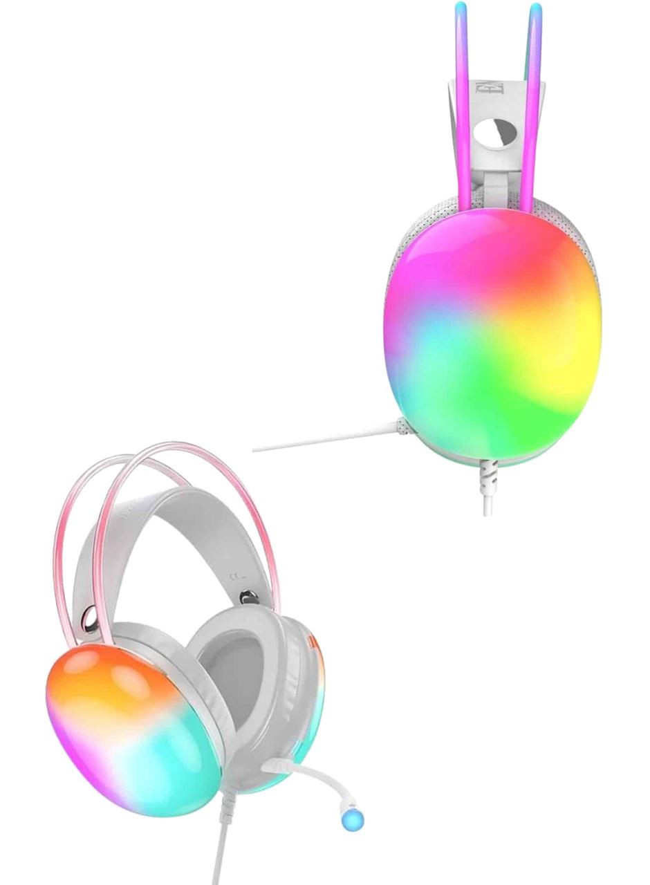 Kablosuz Bluetooth Kulaklık RGB Işıklı Kulak Üstü 5.3 Bluetooth Bağlantılı