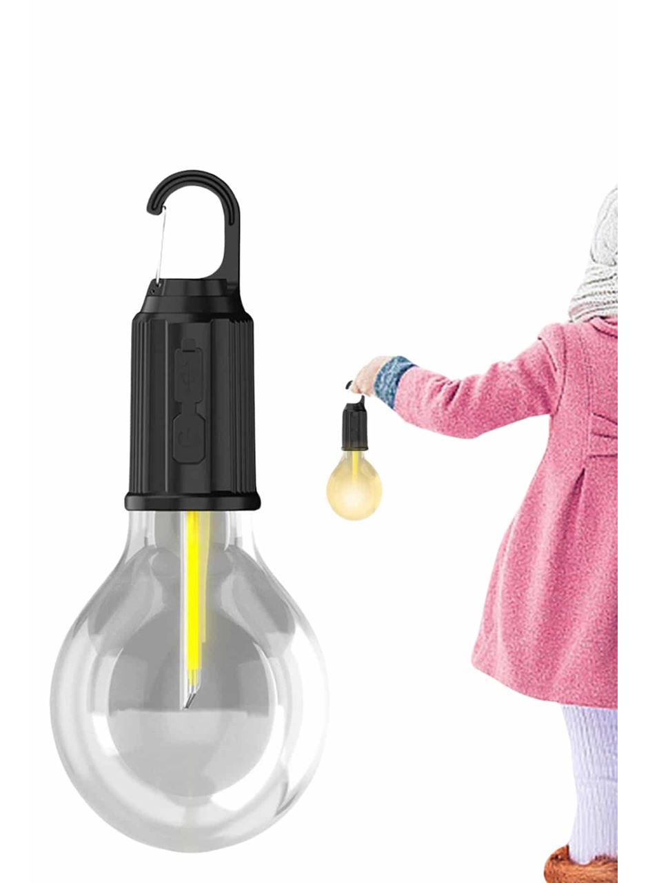 Şarjlı Aydınlatma Ampul Tasarımlı Ambians Işık Askılı Kamp Lambası