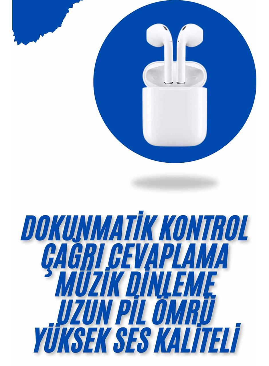 Akıllı Saat Gümüş Kasa Bluetooth Kulaklık Hediyeli Çok Fonksiyonlu İkili Set