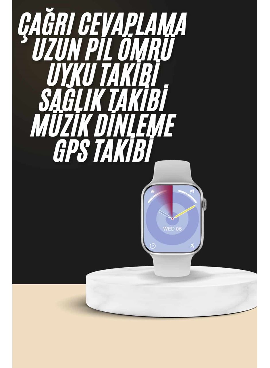 Akıllı Saat Kulaklık Hediyeli Uyku ve Sağlık Takibi Yapabilen Uzun Ömürlü