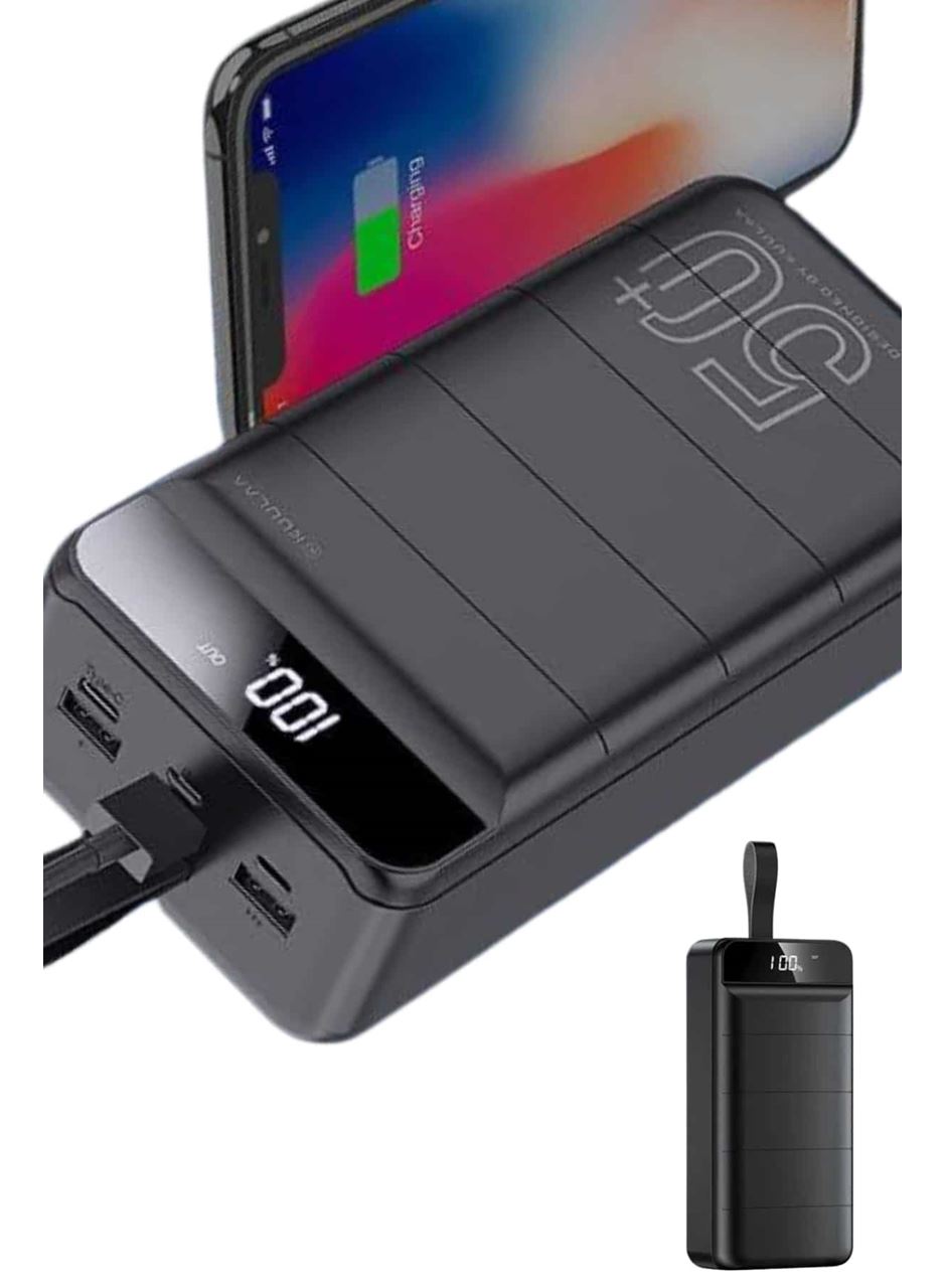 Hızlı Taşınabilir 50.000 Mah Powerbank Led Ekran Android ve İOS Uyumlu