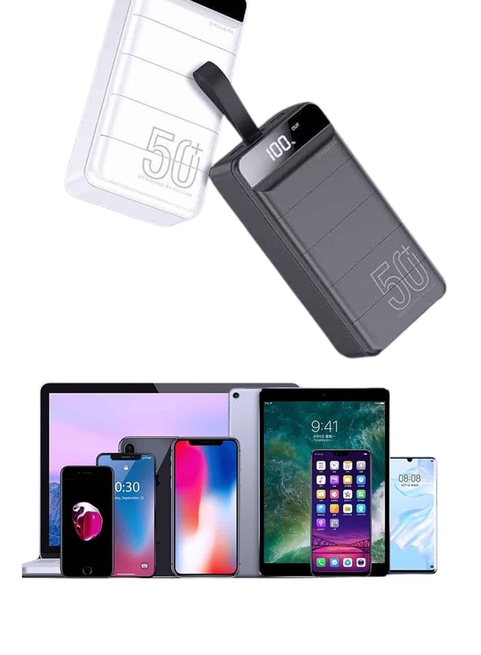Hızlı Taşınabilir 50.000 Mah Powerbank Led Ekran Android ve İOS Uyumlu