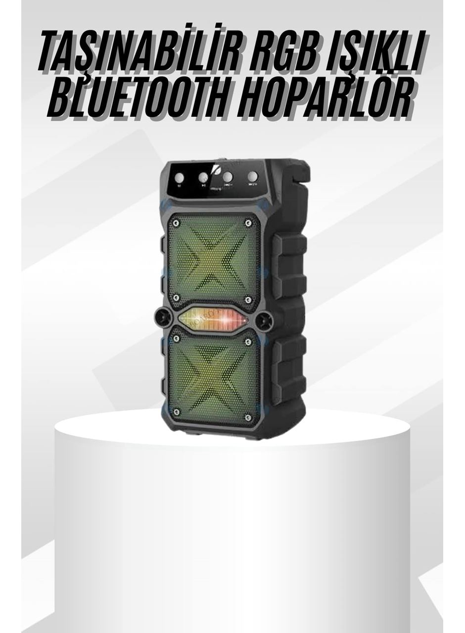 Çift Çıkışlı Güçlü Bataryalı Kablosuz Yüksek Ses Kaliteli Bluetooth Hoparlör