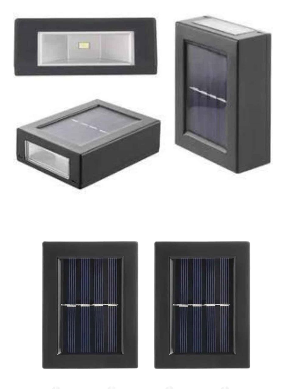 Solar Güneş Enerjili Çift Taraflı Duvar Lambası Çift Taraflı Duvar Lamba Güneş Enerjili