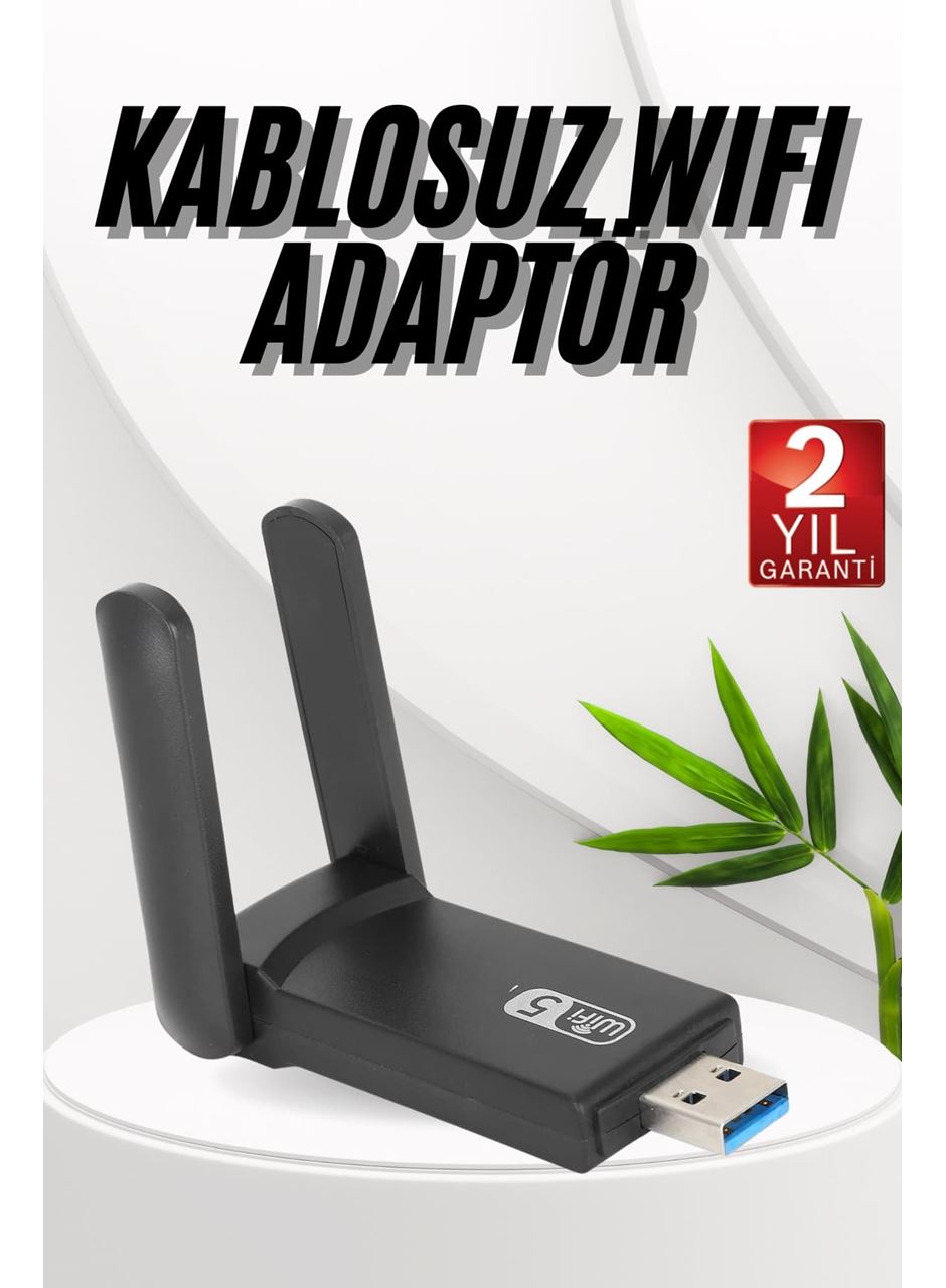 Wifi Adaptörü Bt5.0 Wifi 2'si Bir Arada Çift Bantlı Çift Anten