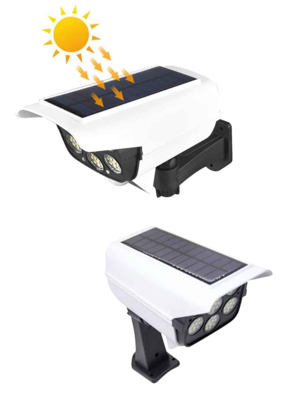 Solar Bahçe Lambası Uzaktan Kumandalı Kamera Görünümlü Hareket Sensörlü