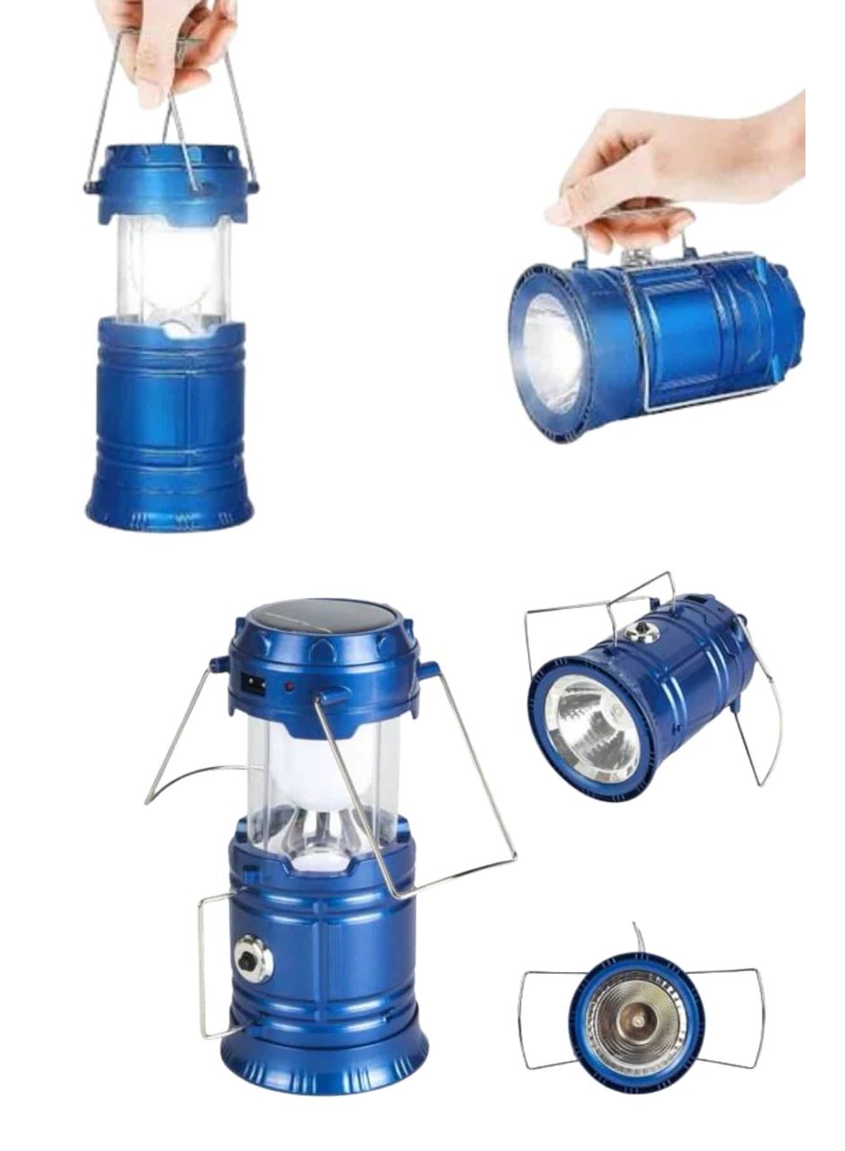 Kamp Feneri Şarj Edilebilir Güneş Enerjili Işıldak USB Şarjlı