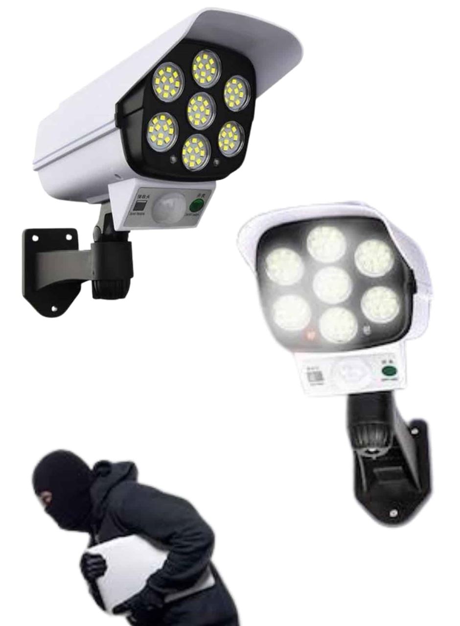 Solar Bahçe Aydınlatması Hareket Sensörlü Uzaktan Kumandalı Kamera Görünümlü