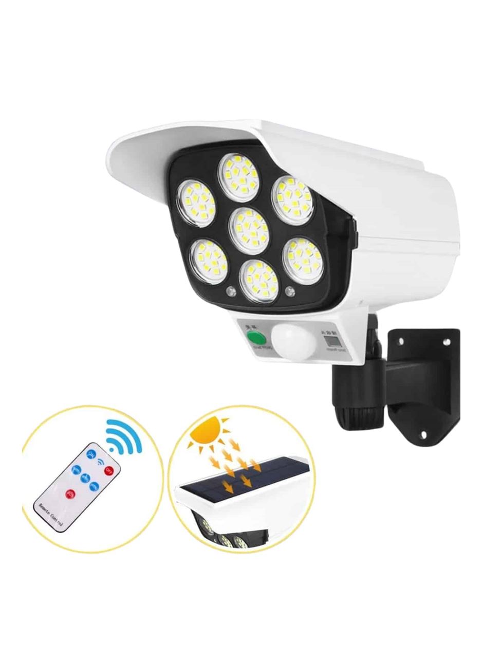 Solar Bahçe Aydınlatması Hareket Sensörlü Uzaktan Kumandalı Kamera Görünümlü