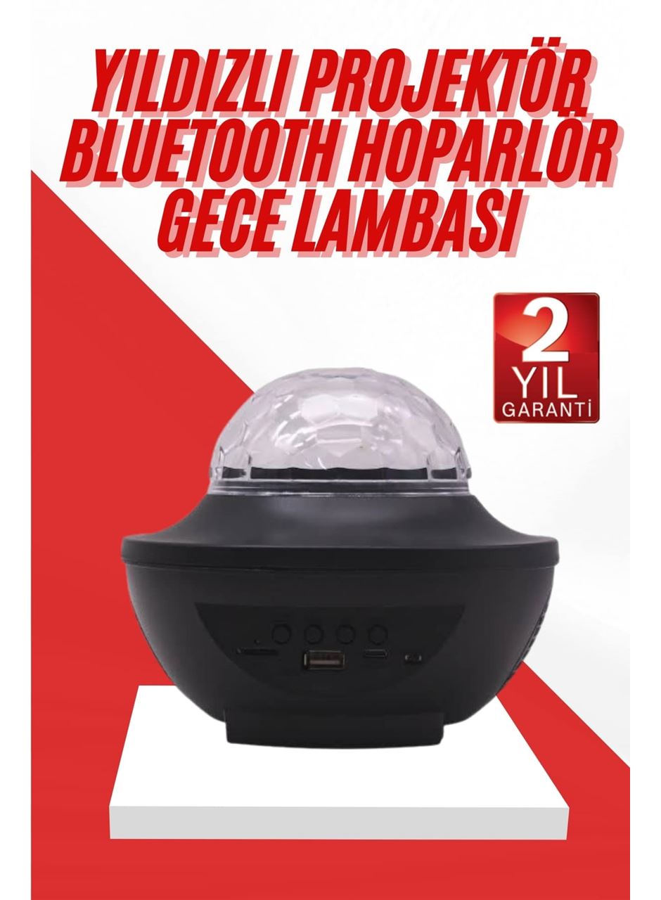 Masa ve Gece Lambası Renkli Projektör Işıklı Disko Topu Bluetooth Hoparlör