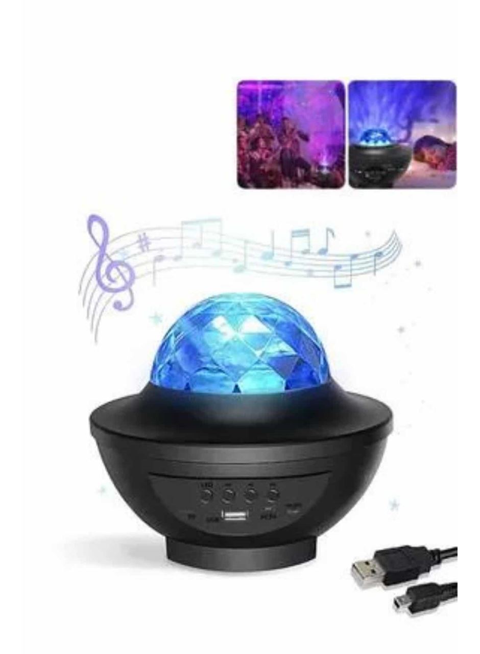 Masa ve Gece Lambası Renkli Projektör Işıklı Disko Topu Bluetooth Hoparlör