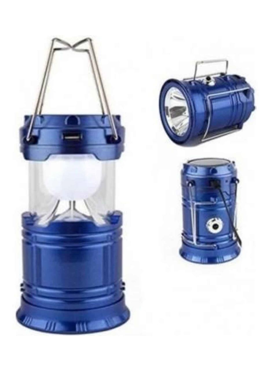 Kamp Lambası Solar Şarjlı Kızaklı Kamp Feneri Led Lamba Işıldak