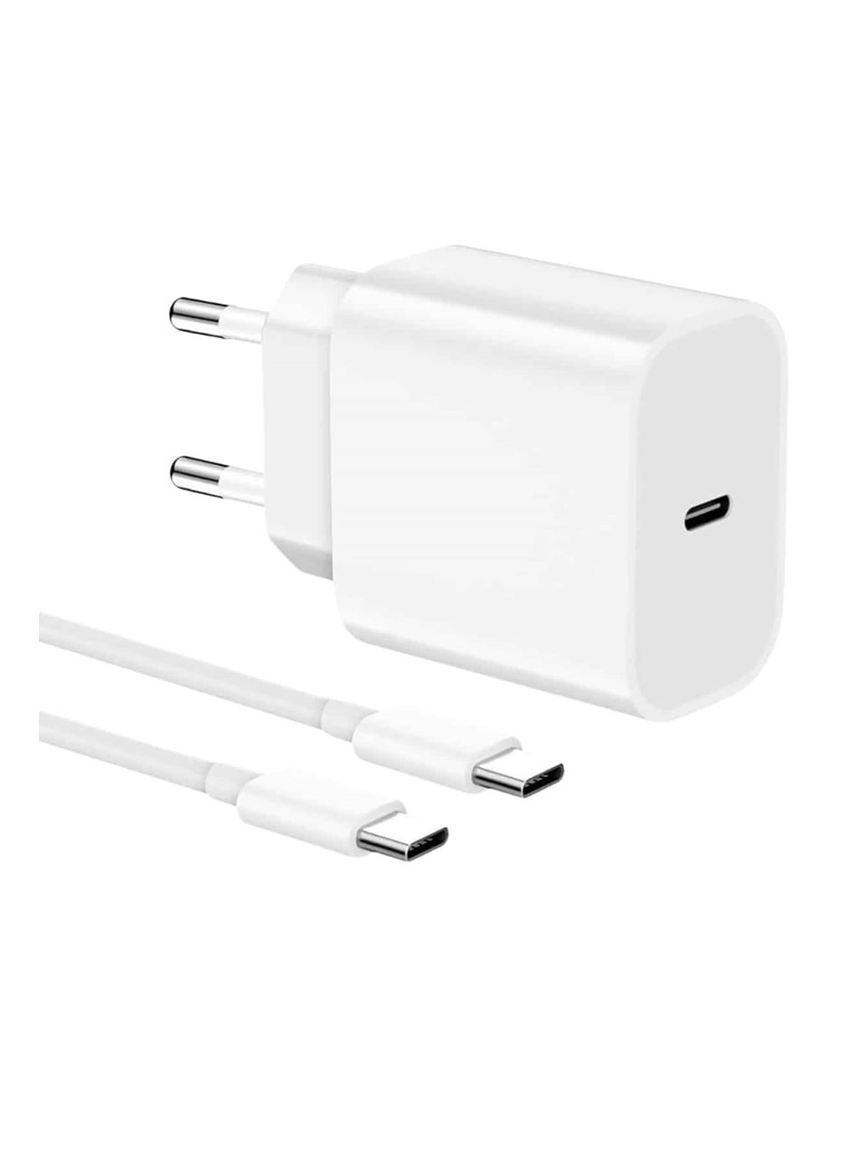 15/Pro/Pro Max 20W İOS Uyumlu Hızlı Şarj Aleti Adaptörlü Beyaz