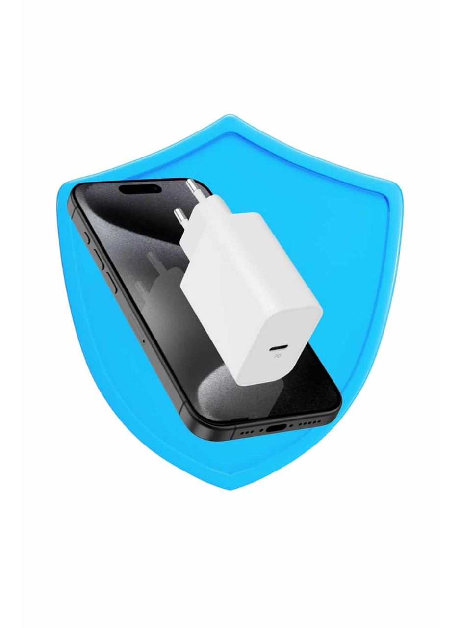 15/Pro/Pro Max 20W İOS Uyumlu Hızlı Şarj Aleti Adaptörlü Beyaz