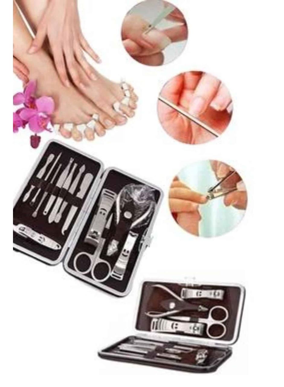 Tırnak Bakımı Tırnak Makası Profesyonel 12 Parça El Ayak Manikür Pedikür Seti