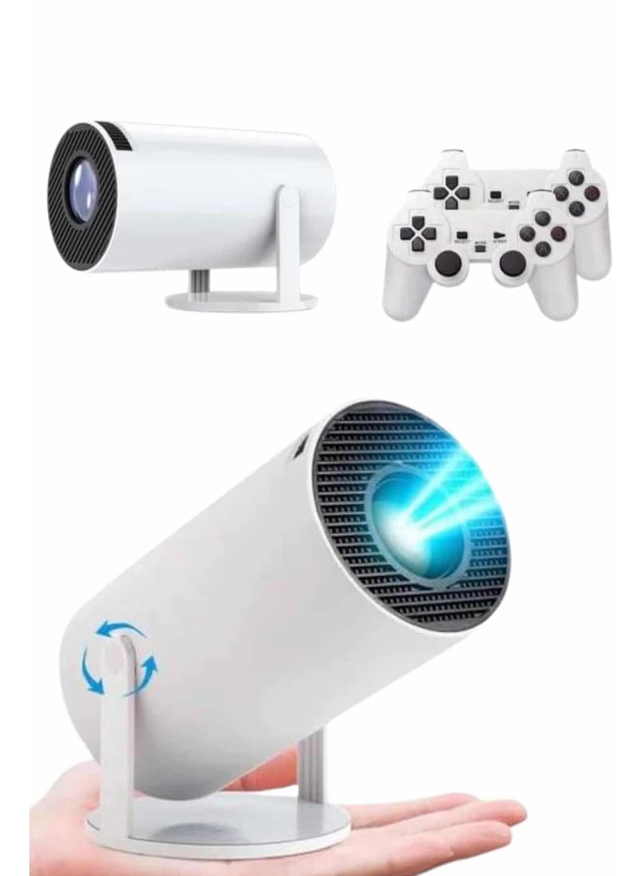 4K Wireless Çift Kollu Kumandalı Oyun Projeksiyonu Retro Video Oyunu