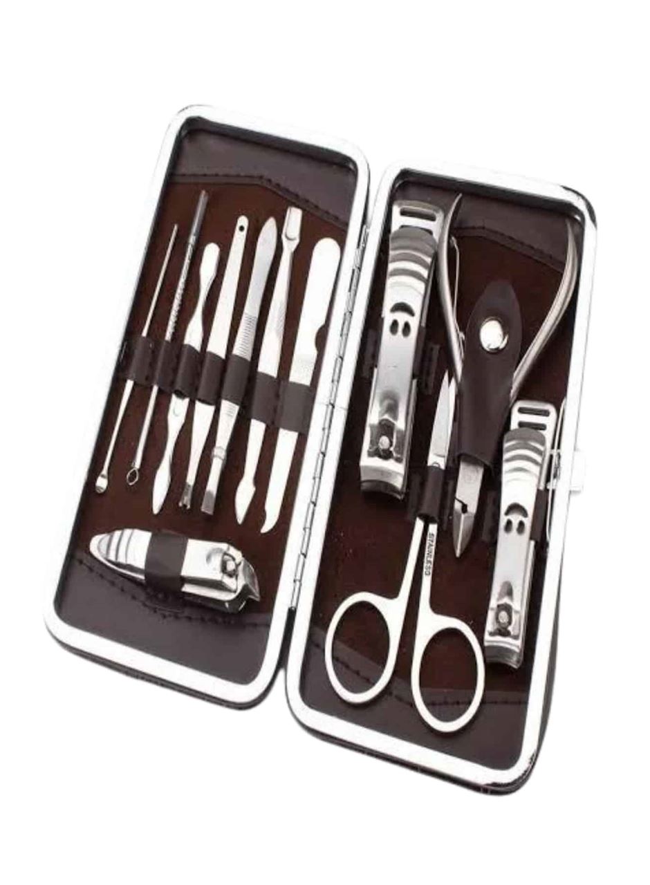 Tırnak Bakım Seti Tırnak Düzeltme Batık 12 Parça Çanta Tipi Manikür Pedikür