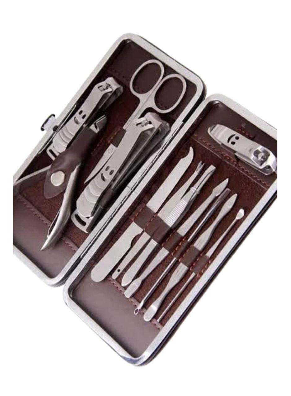 12 Parça Manikür Pedikür Seti Tırnak Bakımı Nasır Temizleme El Ayak Bakımı