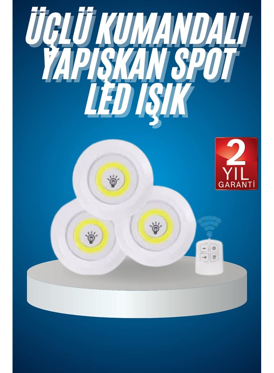 Kablosuz Pilli Işıldak  Masa Lambası Mutfak Tezgah Altı Banyo Dolabı Dolap İçi