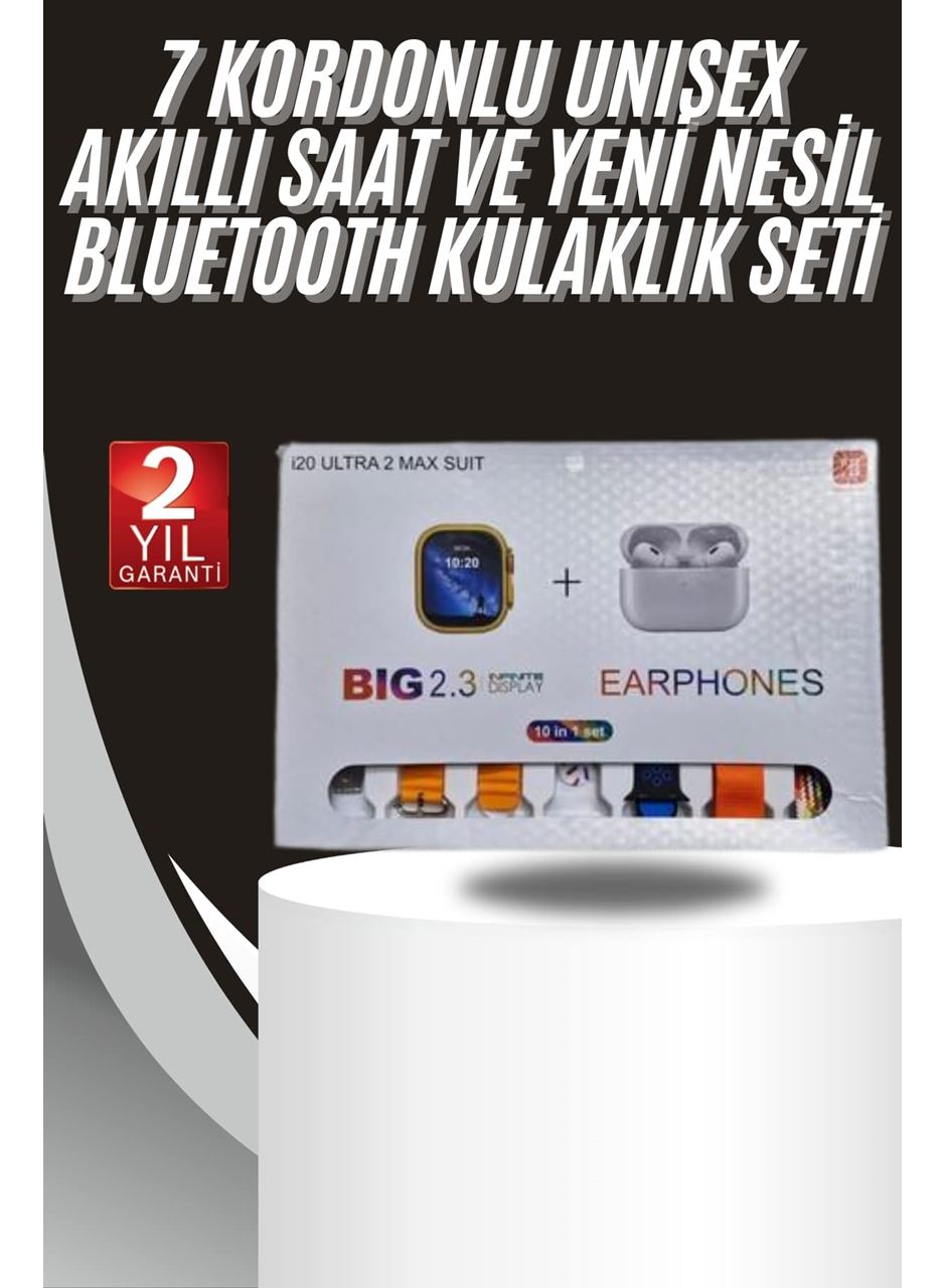 9 Ultra Akıllı Saat 49mm 2inç Ekran 7 Kordonlu ve Bluetooth Kulaklık