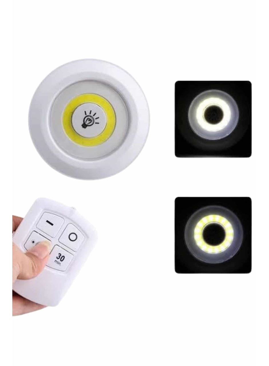 Dolap Işığı Mutfak Rafı Işığı Uzaktan Kumandalı 3 Lü Spot Led Lamba