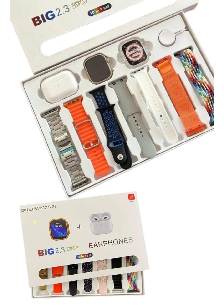 9 Ultra Akıllı Saat 49mm 2inç Ekran 7 Kordonlu ve Bluetooth Kulaklık