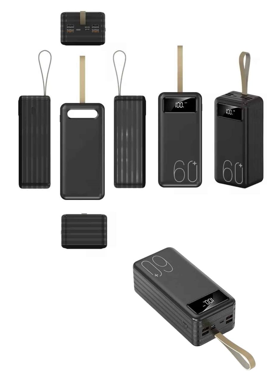 Powerbank Yüksek Kapasiteli 60.000 Mah Hızlı Şarj Şarj Özellikli Batarya