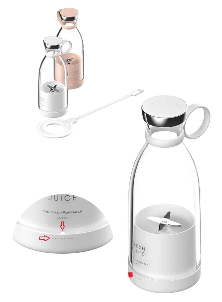 u Geçirmez Kablosuz Şarjlı Dayanıklı Taşınabilir Mini Blender