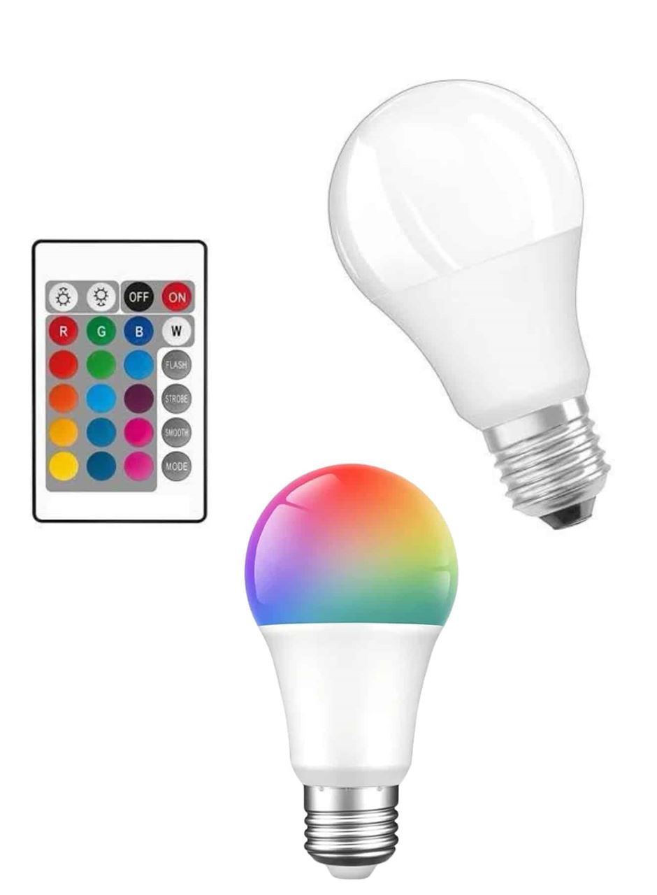 Akıllı RGB Led Ampul Led Uzaktan Kumandalı Renk Değiştiren Ampul