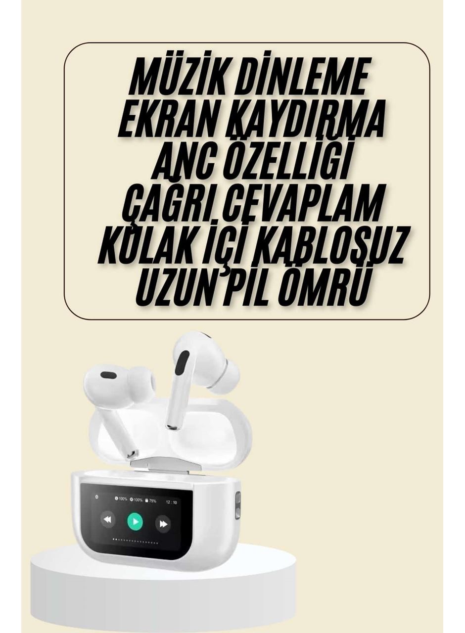 Dokunmatik Ekranlı Bluetooth Kulaklık TWS İOS Android Tüm Telefonlara Uyumlu Kulaklık