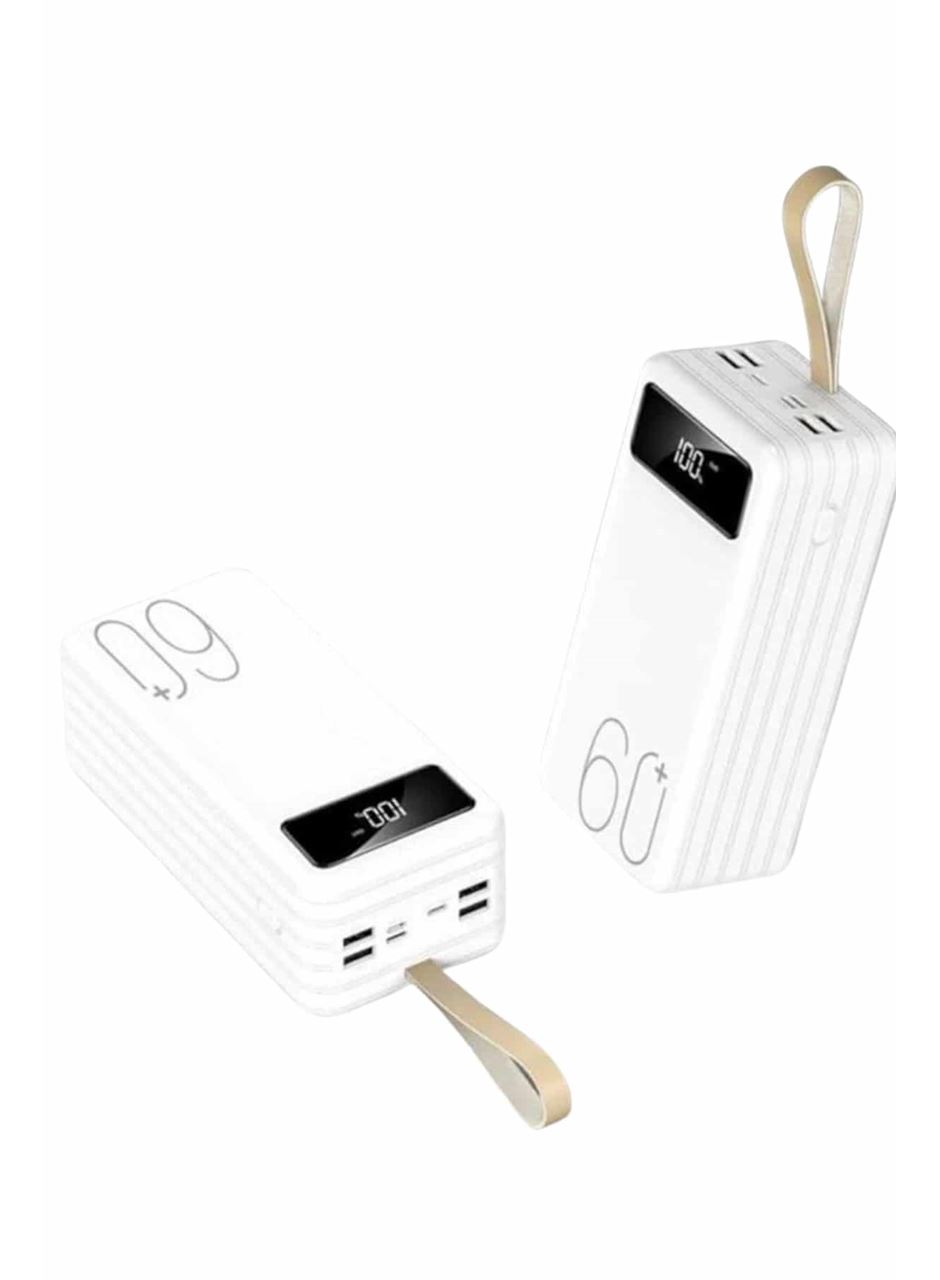 Powerbank 60.000 Mah Taşınabilir Şarj Hızlı El Fenerli Dijital Göstergeli