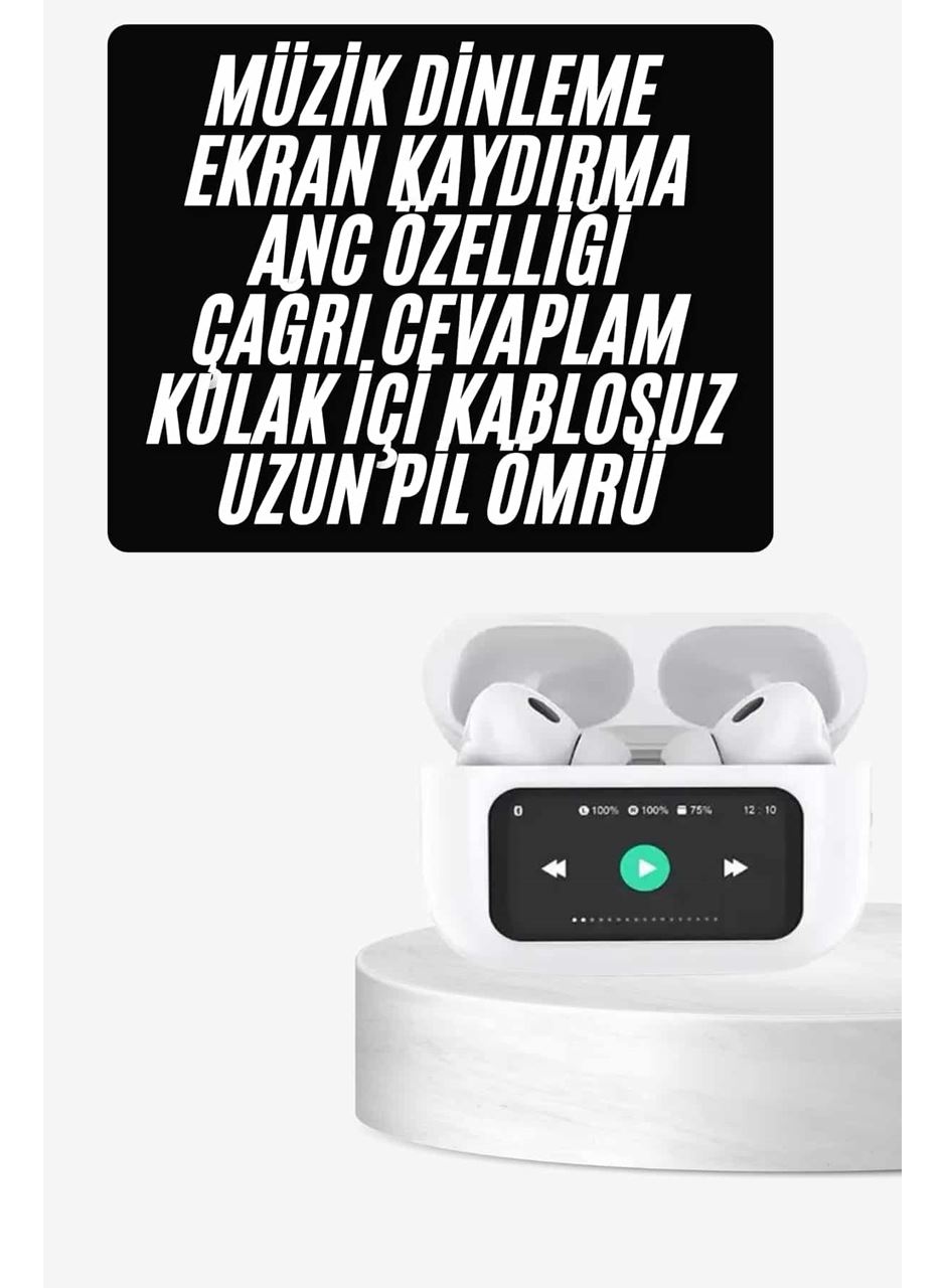 Dokunmatik Ekranlı ANC/ENC Yeni Nesil Pro Bluetooth Kulaklık Dokunmatik Ekran