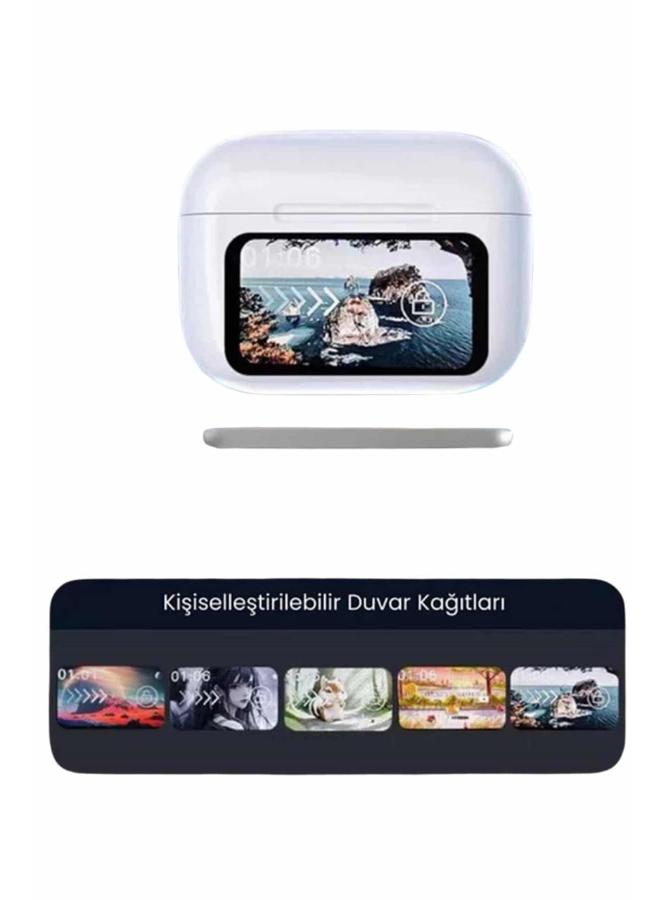 Dokunmatik Ekranlı ANC/ENC Yeni Nesil Pro Bluetooth Kulaklık Dokunmatik Ekran