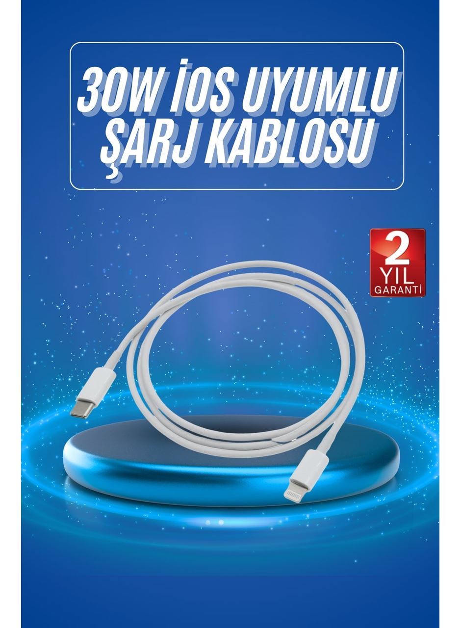 Type-C Ligtning 30W İOS Şarj Kablosu Hızlı Şarj Kablosu