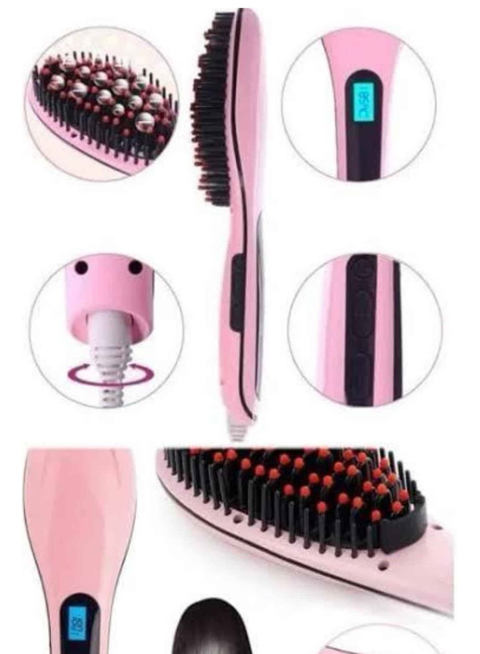Saç Fırça Akıllı LCD Ekran Pratik Saç Düzleştirici Tarak Pratik Taşınabilir