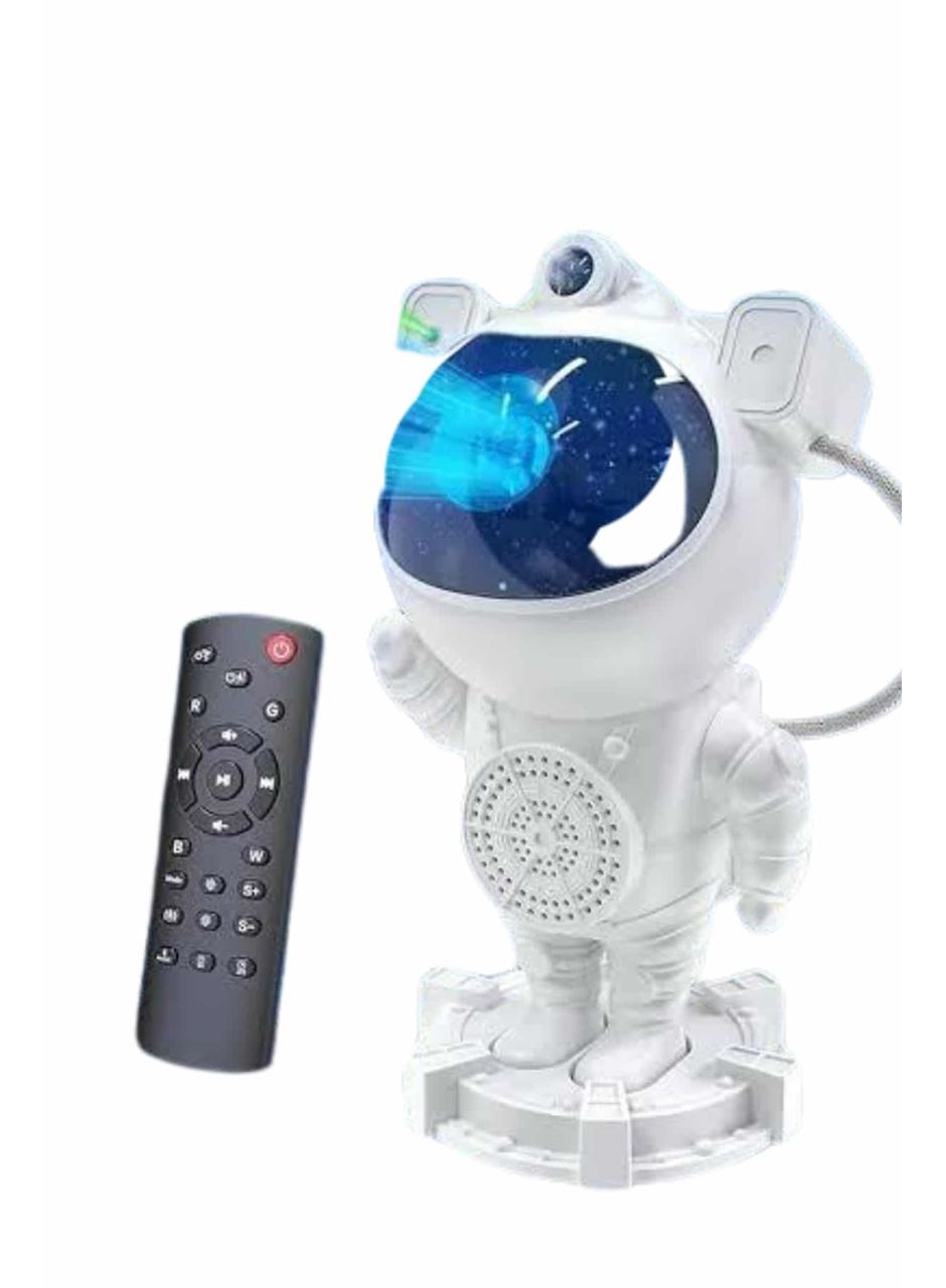 Gece Lambası Astronot Bluetooth Hoparlörlü Galaksi Işık Projektörü