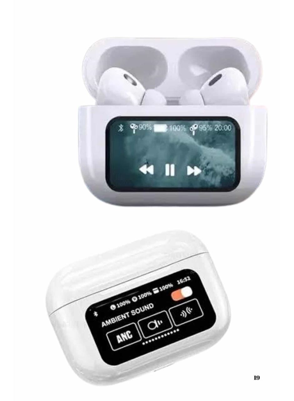 Dokunmatik Ekranlı Air Pro 2 ANC Kulaklık Kablosuz Çok Fonksiyonlu