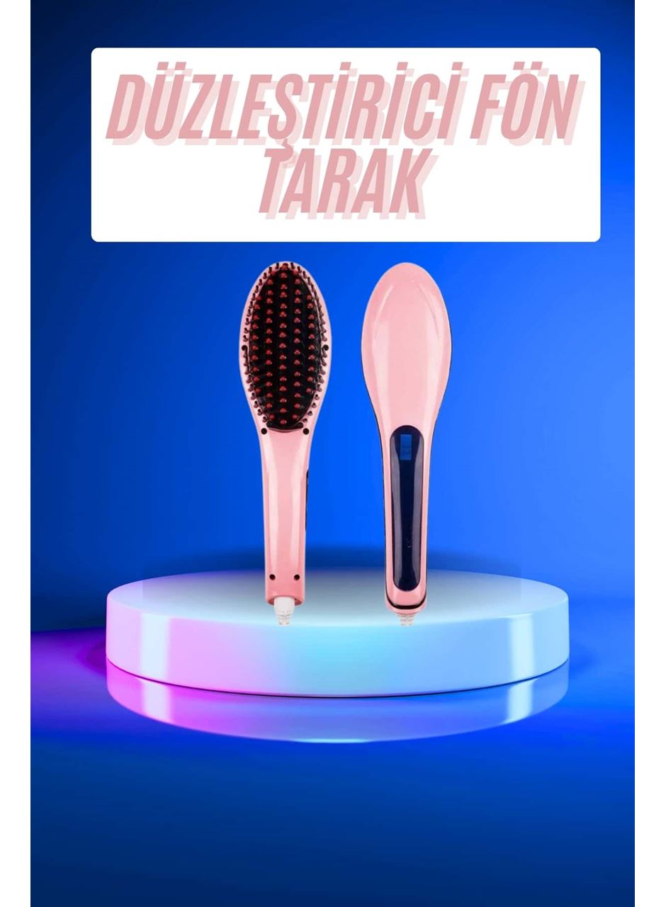 Saç Düzleştirici Tarak Dijital Göstergeli Seramik Kaplama Sıkı Dişli