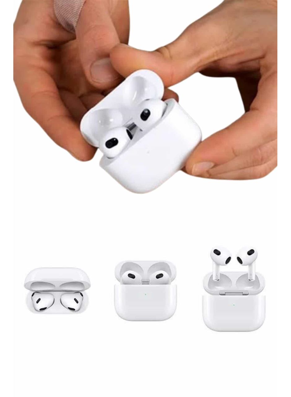 3.Nesil İOS Android Uyumlu Bluetooth 5.0 Beyaz Çağrı Cevaplama