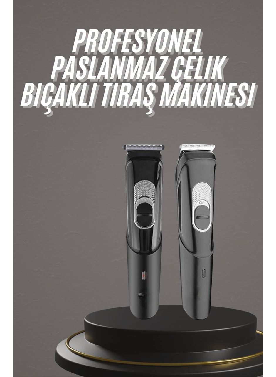 Pro Şarjlı Saç Sakal Tıraş Makinesi Ense Kesme Makinesi Lazer Öncesi Kısaltma