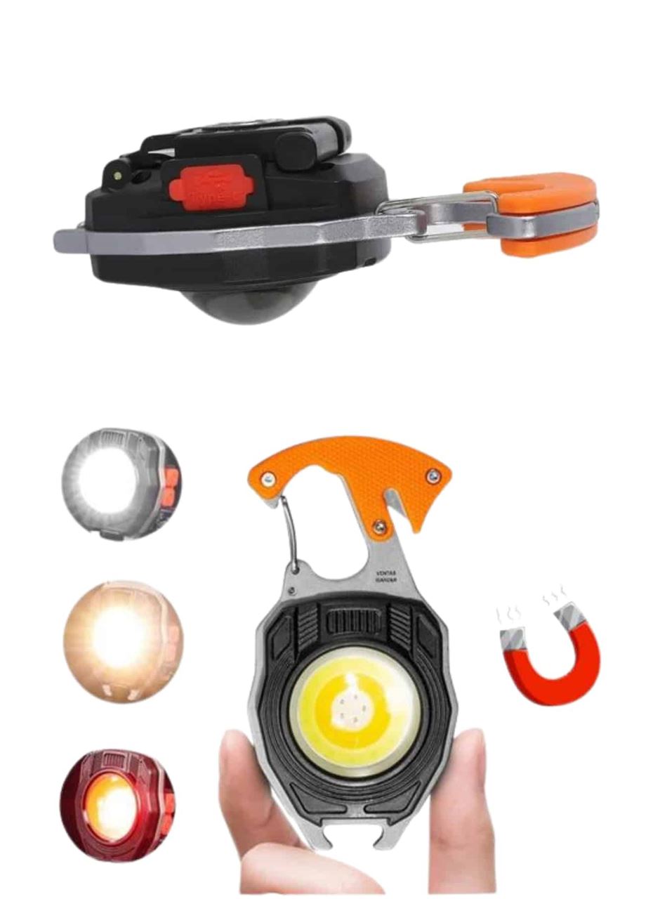 Çok İşlevli Acil Durum Işığı USB Şarjlı Cep Feneri 7 Farklı Mod