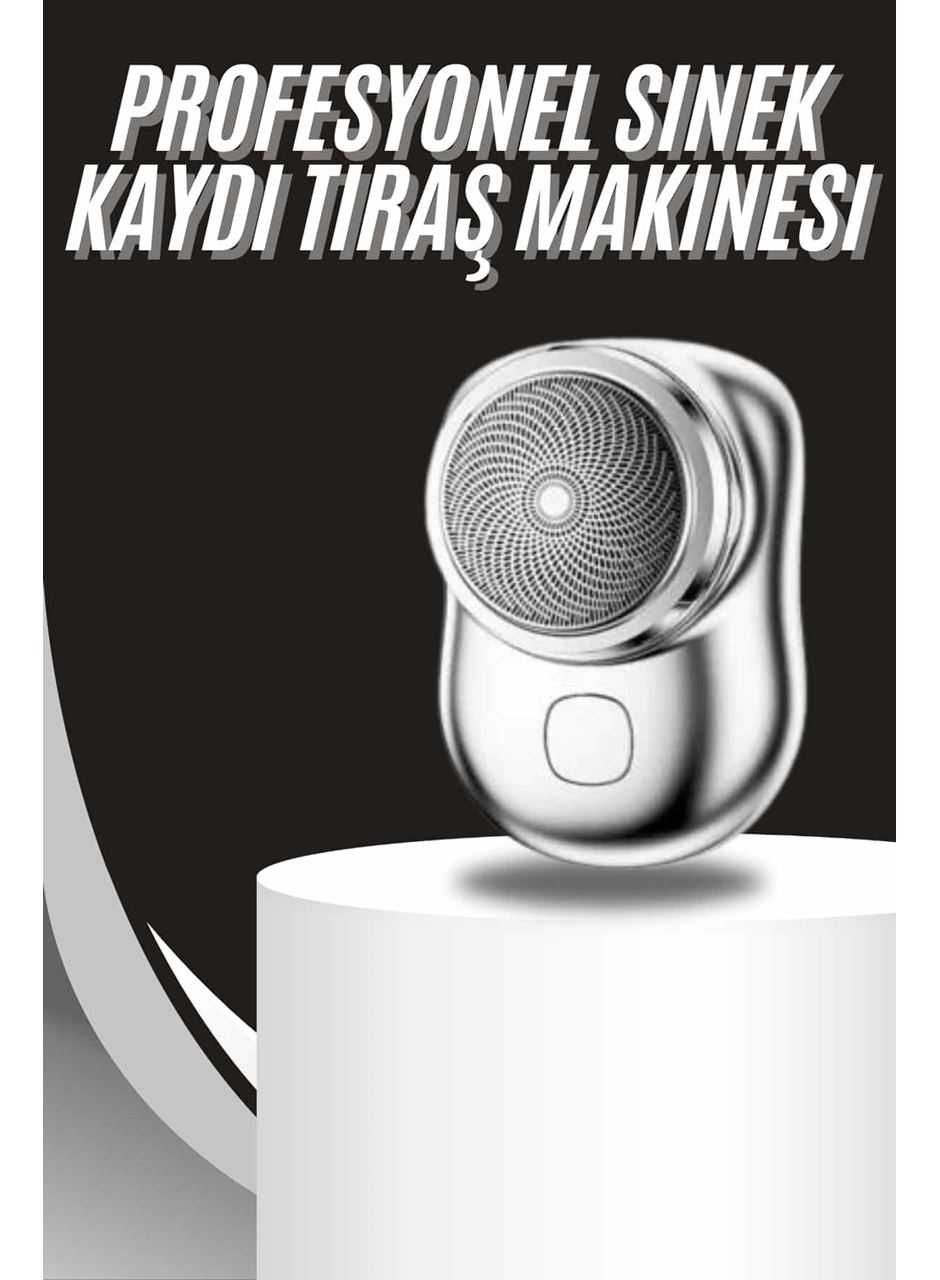 Kablosuz Tıraş Makinesi Günlük Hızlı Taşınabilir Şarjlı Yuvarlak Paslanmaz Çelik