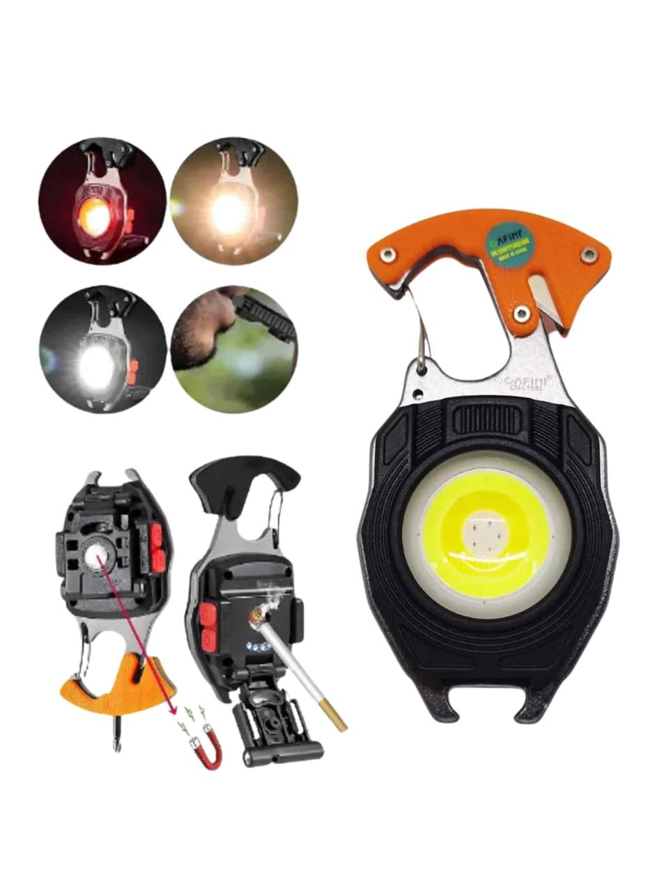 El Feneri LED Anahtarlık Çok Fonksiyonlu Mini Çakmak Özellikli