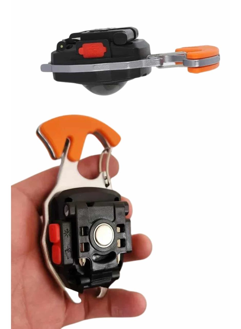 7 Modlu Mini Led Lamba Anahtarlık USB Şarjlı Kamp İçin Taşınabilir