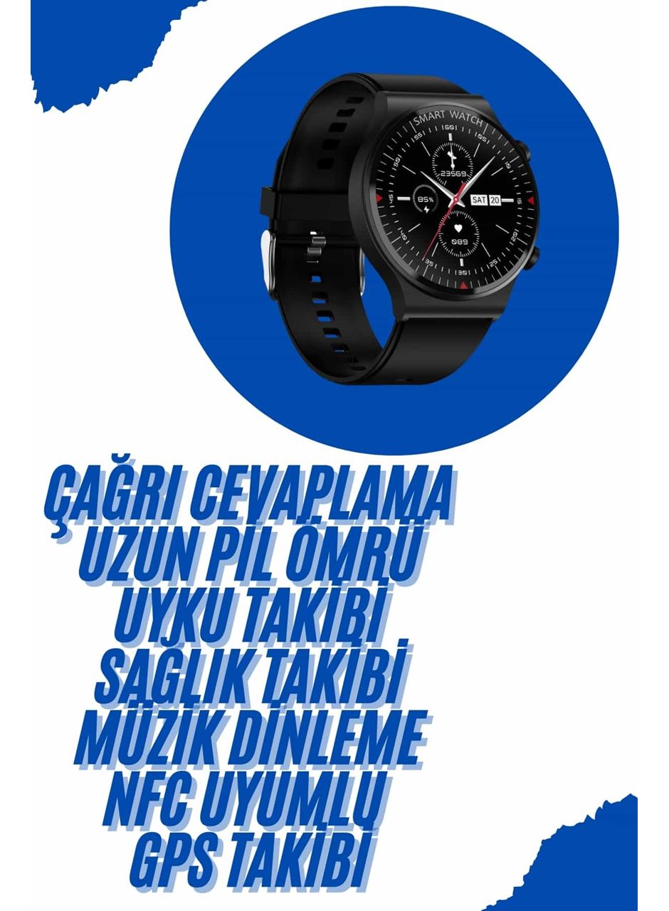 Akıllı Saat Yeni Nesil Üç Kordonlu Nabız Ölçer Çağrı Cevaplama