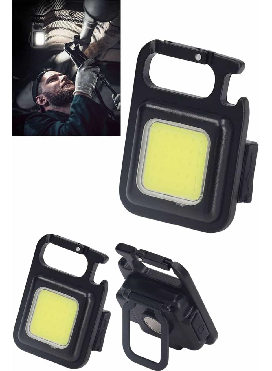 Işıldak USB Şarjlı Cep El Feneri Taşınabilir Mini Led Işık Çok Fonksiyonlu