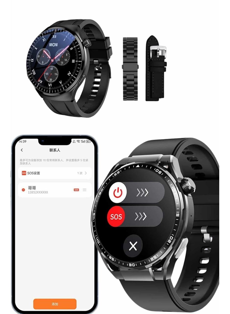 Akıllı Saat Yeni Nesil Üç Kordonlu Nabız Ölçer Çağrı Cevaplama